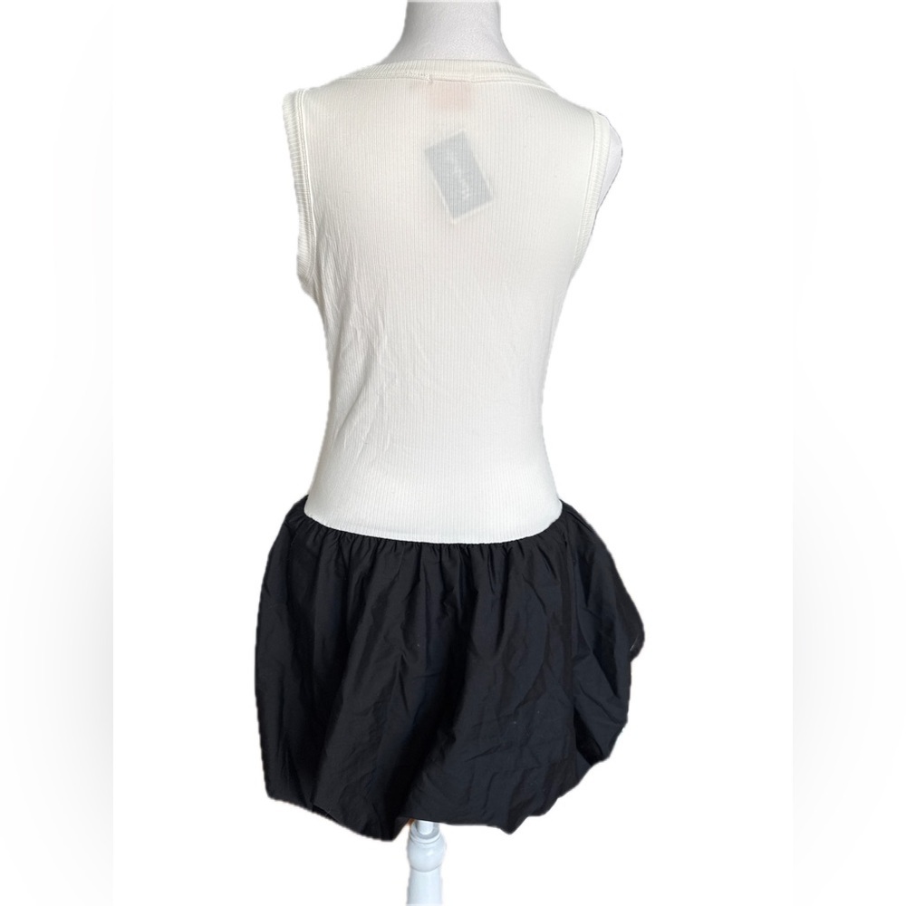 Good Luck Gem Black Mini Bubble Skirt Dress Medium NWT - Picture 3 of 5